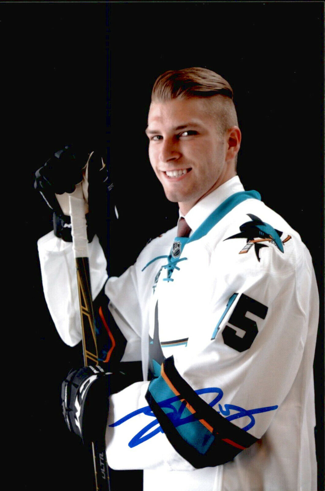 Jeremy Roy SIGNED autographed 4x6 Photo Poster painting SAN JOSE SHARKS #3