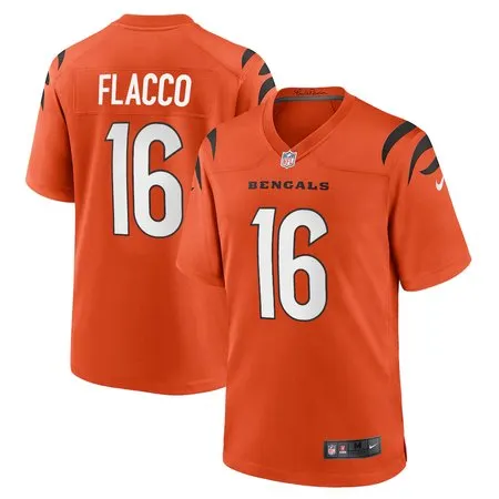 Youth Cincinnati Bengals #16 Joe Flacco  Orange Team Game Jersey