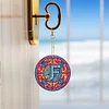 >SALE<A-Z 26 Letters Double Sided Special Shape Diamond Painting Keychain Pendant (F)