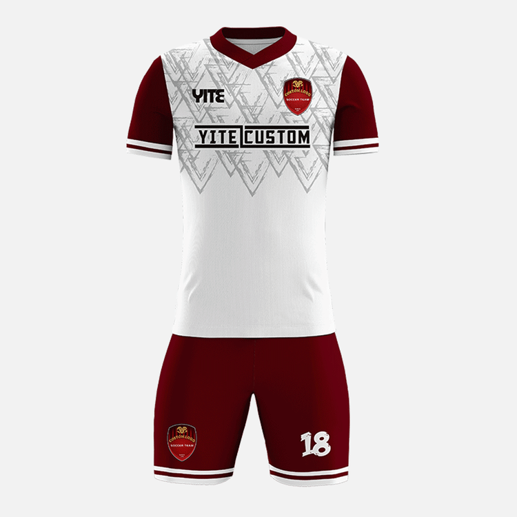 YITE | YTZQ108-White  And Red Soccer Uniforms