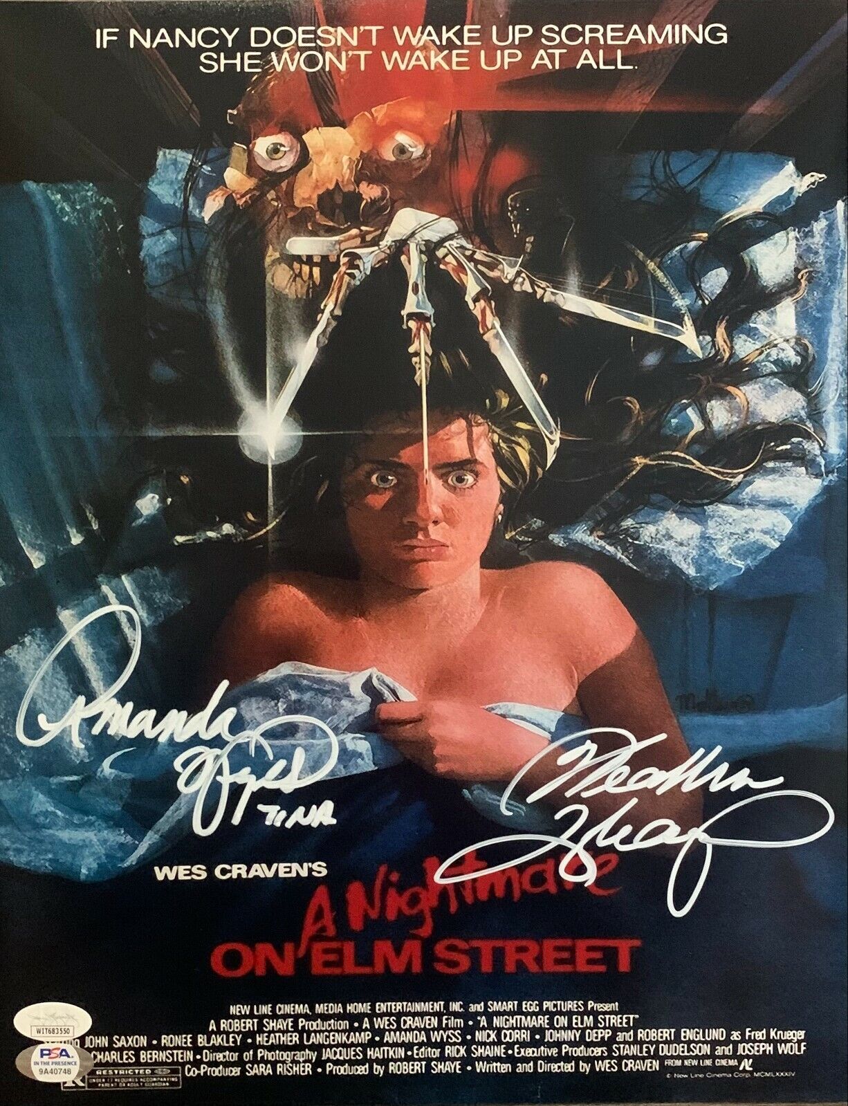 Heather Langenkamp Amanda Wyss signed 11x14 Photo Poster painting A Nightmare on Elm Street JSA