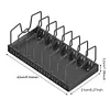 Kitchen Pots Pans Organizer with 8 Adjustable Dividers Sliding Dish Drying Shelf