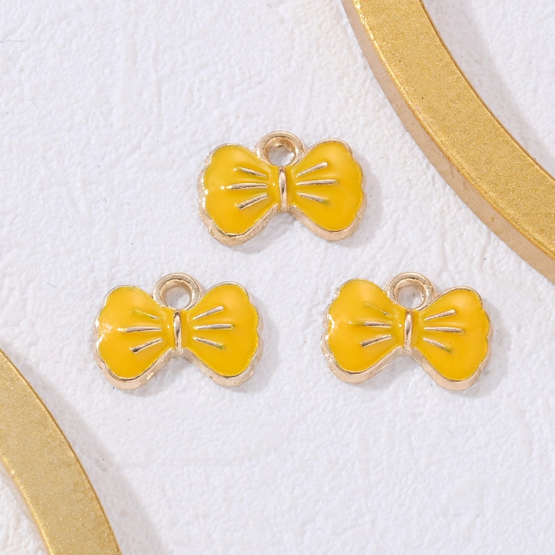3 PCS/Package 10 * 15mm Hole Under 1mm Alloy Bow Knot Pendant