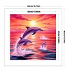 (Counted/Stamped)Dolphins At Sunset-11CT Cross Stitch 40*40cm/15.75*15.75in