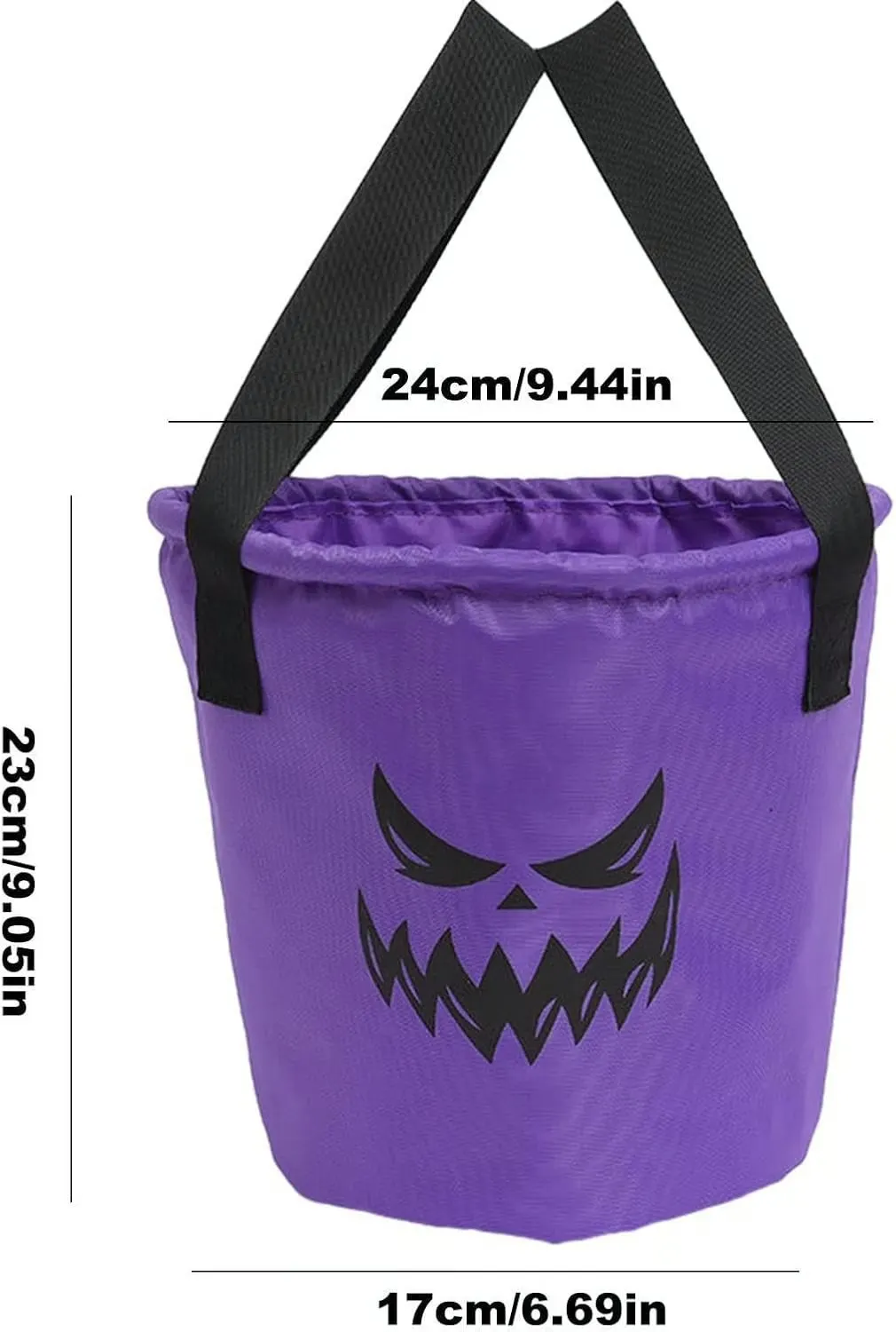Halloween candy basket dimensions and details