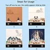 3D Sticky Note Paper Memo Pad,Fantasy Castle Office Notepad Desk Decoration DIY Creative Birthday Gift