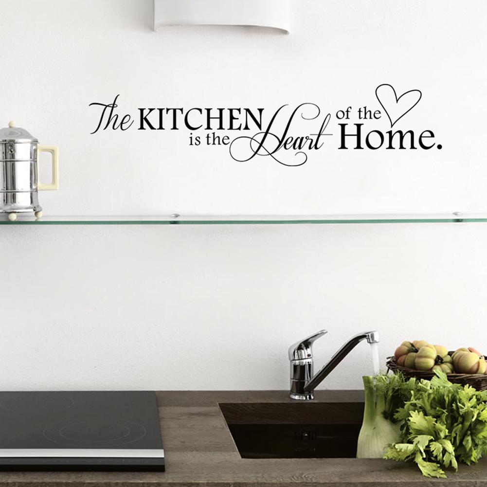 

Kitchen + Home Letter Heart Pattern PVC Removable Wall Sticker Home Decor, 501 Original