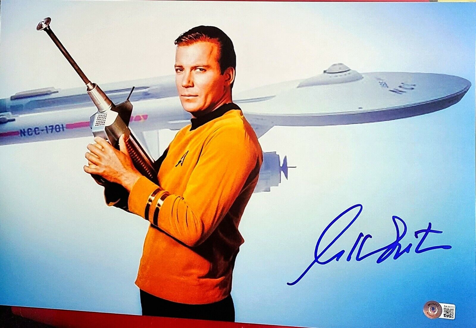 WILLIAM SHATNER signed Autographed 12X18 Photo Poster painting STAR TREK