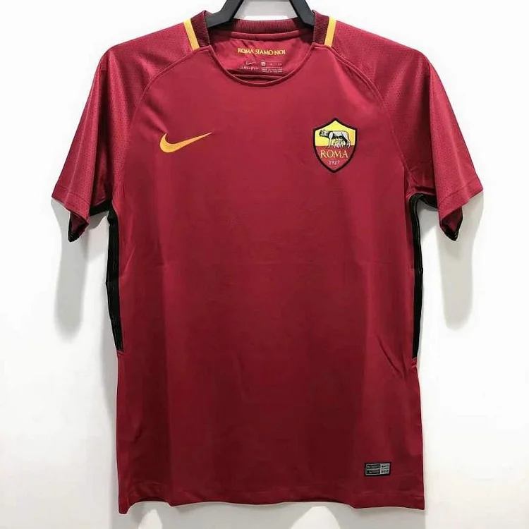 Retro 2017-2018 Roma home football shirt