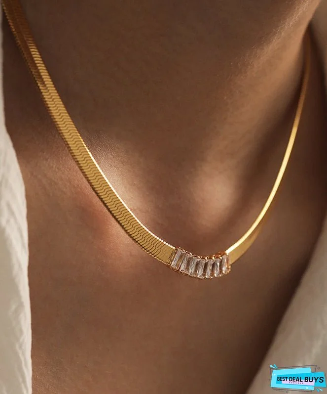 Simple Silk Copper Overgild Collar Necklace