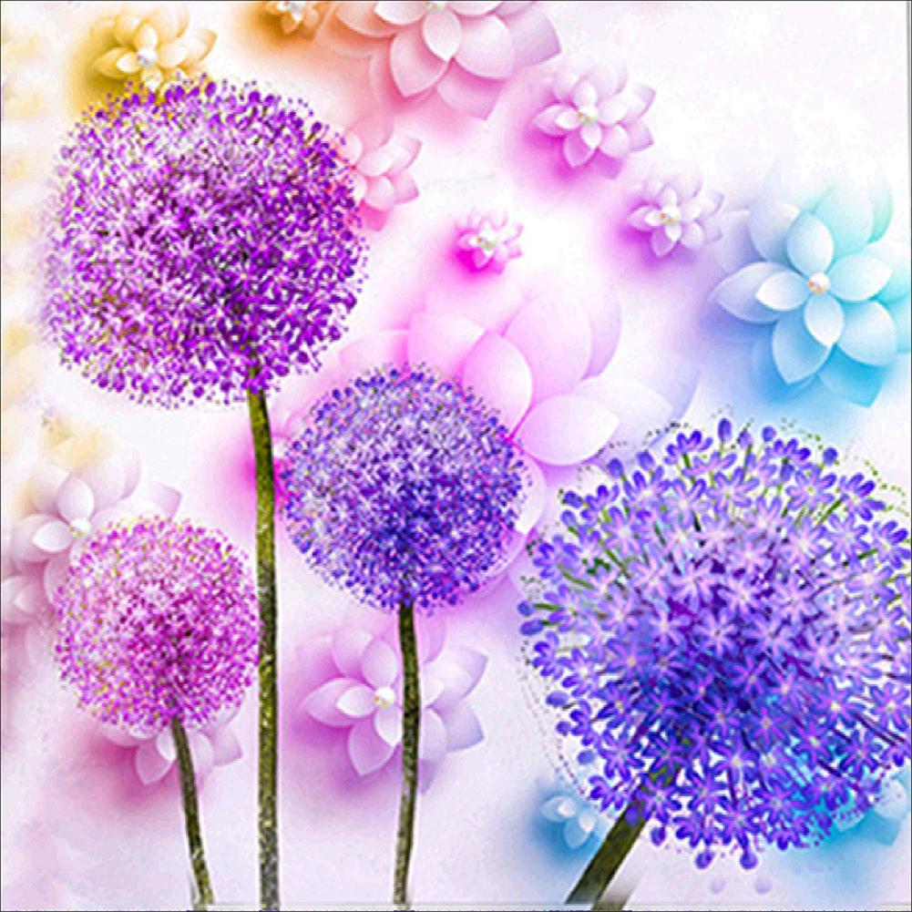 

30*30CM-Round Drill Diamond Painting-Fantasy Dandelion, 501 Original