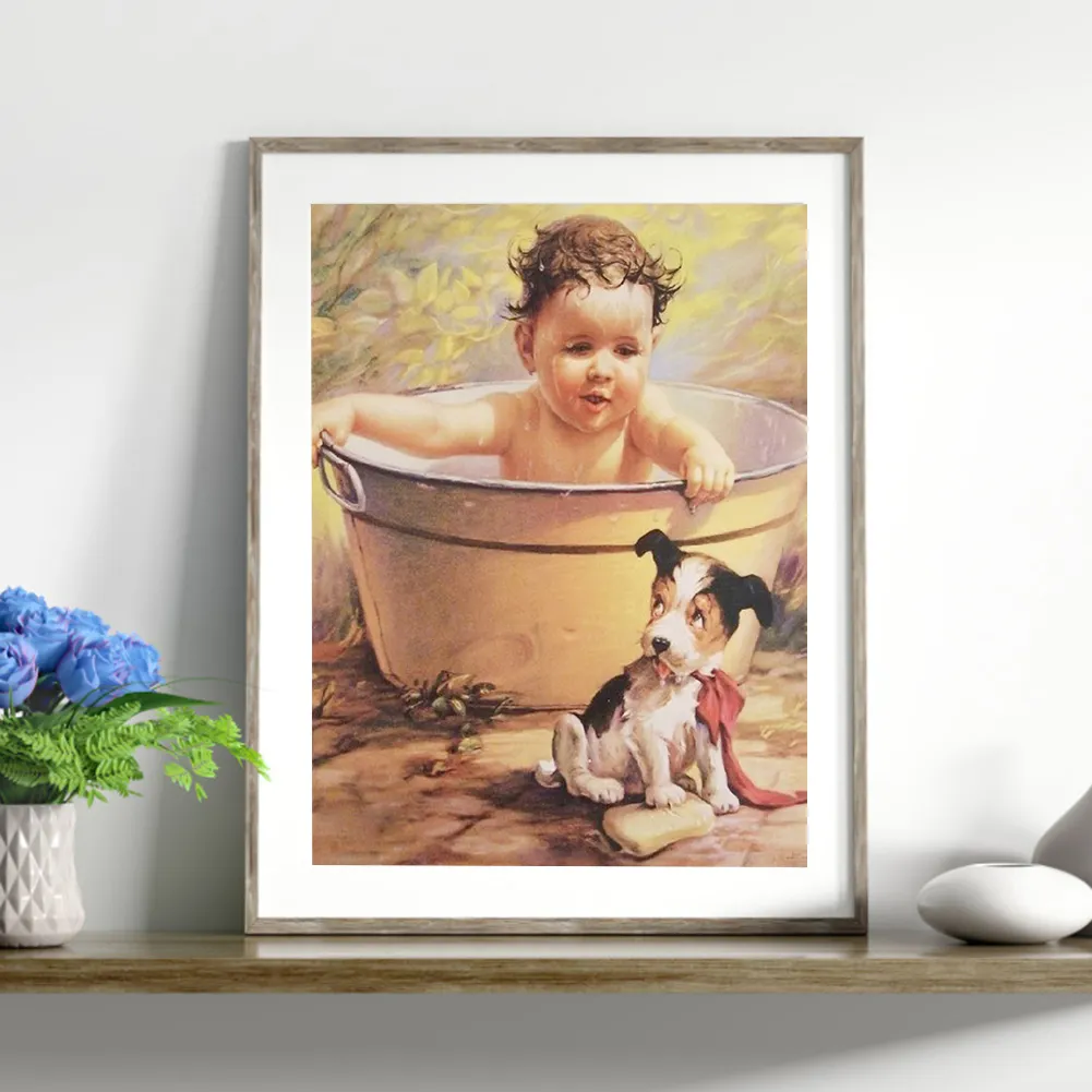 Full Round Diamond Painting 30*40cm - Baby