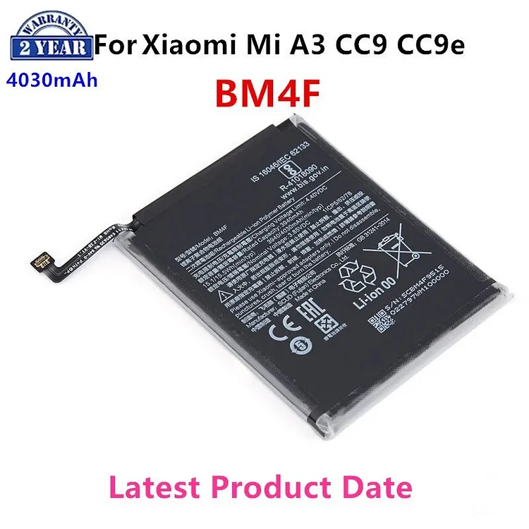 100% Orginal BM4F 4030mAh Battery For Xiaomi Mi A3 CC9 CC9e Mi 9 Lite High Quality Phone Replacement Batteries