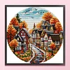 (Stamped/Counted) Autumn Street-14CT Cross Stitch 31*31cm/12.2*12.2in tapestrymarket