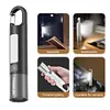 4Pcs XPE+COB LED Camping 300LM Flashlight Zoomable Bright Torch USB-C Lantern