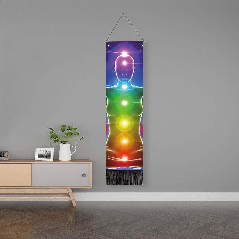 Tarot Devil Eye Wall Hanging Phase Tapestry Bohemia Mandala Tassel Tapestry Boho Hippie Art Tapestries For Bedroom Office Decor