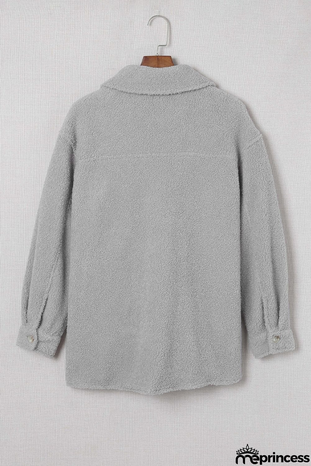 Flap Pockets Button Front Jacket