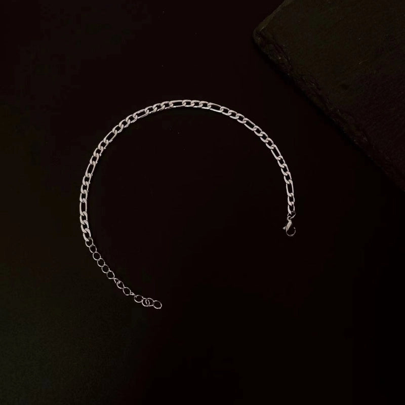 Style Simple Double-layer Stacked Wear Niche Non-fading Chain Bracelet Men’s Cool Hip Hop Bracelet