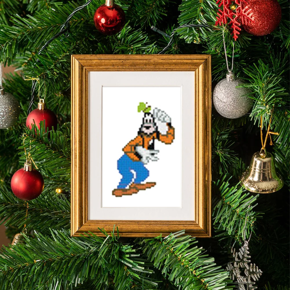 12pcs/a set 5D DIY Mickey Mini Square Diamond Painting for Desktop Decor No Frame(15*18cm)