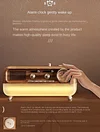Vintage Sleep Sound Machine Sunrise Simulation Wake-up Alarm Clock Bedside Night Light Imitation Wood Grain White Noise Sound Machine