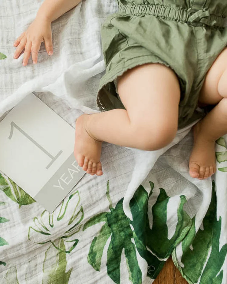 Photo Blanket - Tropical Leaf