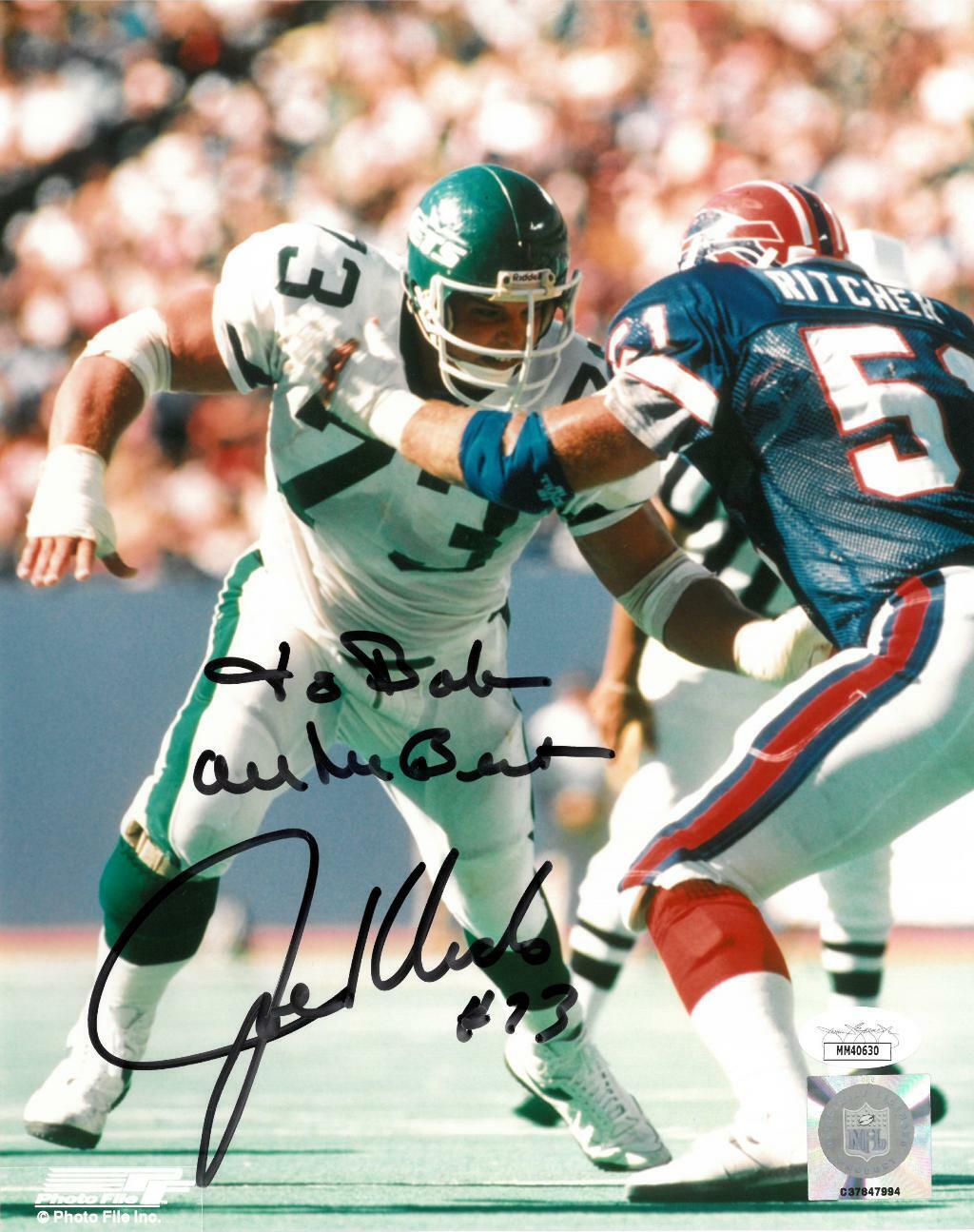 Joe Klecko Signed NY Jets Authentic Autographed 8x10 Photo Poster painting JSA #MM40630