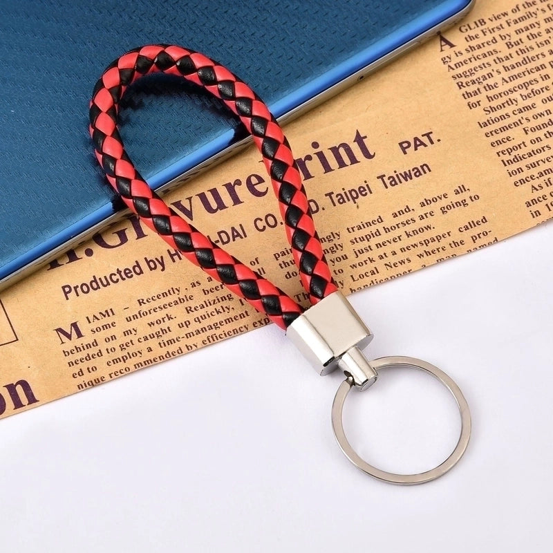 30 Pieces Leather Rope Key Chain Woven Pu Key Chain Pendant Key Chain Car Key Chain Accessories Bag Pendant