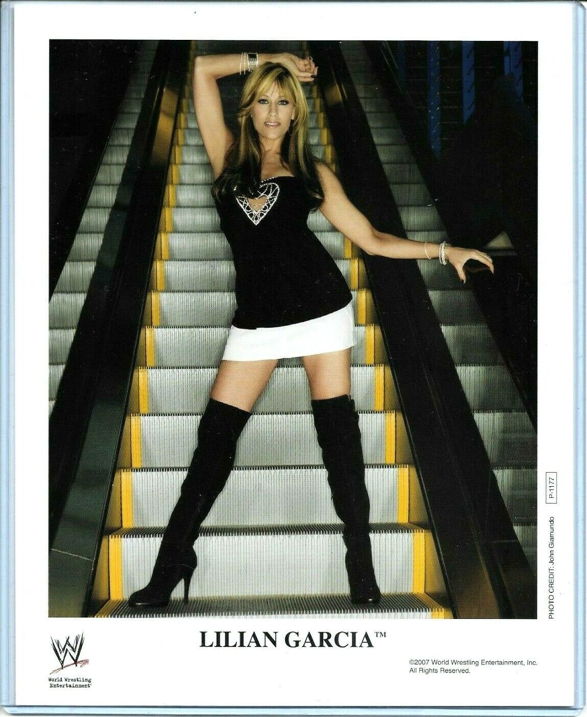 WWE LILIAN GARCIA P-1177 OFFICIAL LICENSED AUTHENTIC ORIGINAL 8X10 PROMO Photo Poster painting