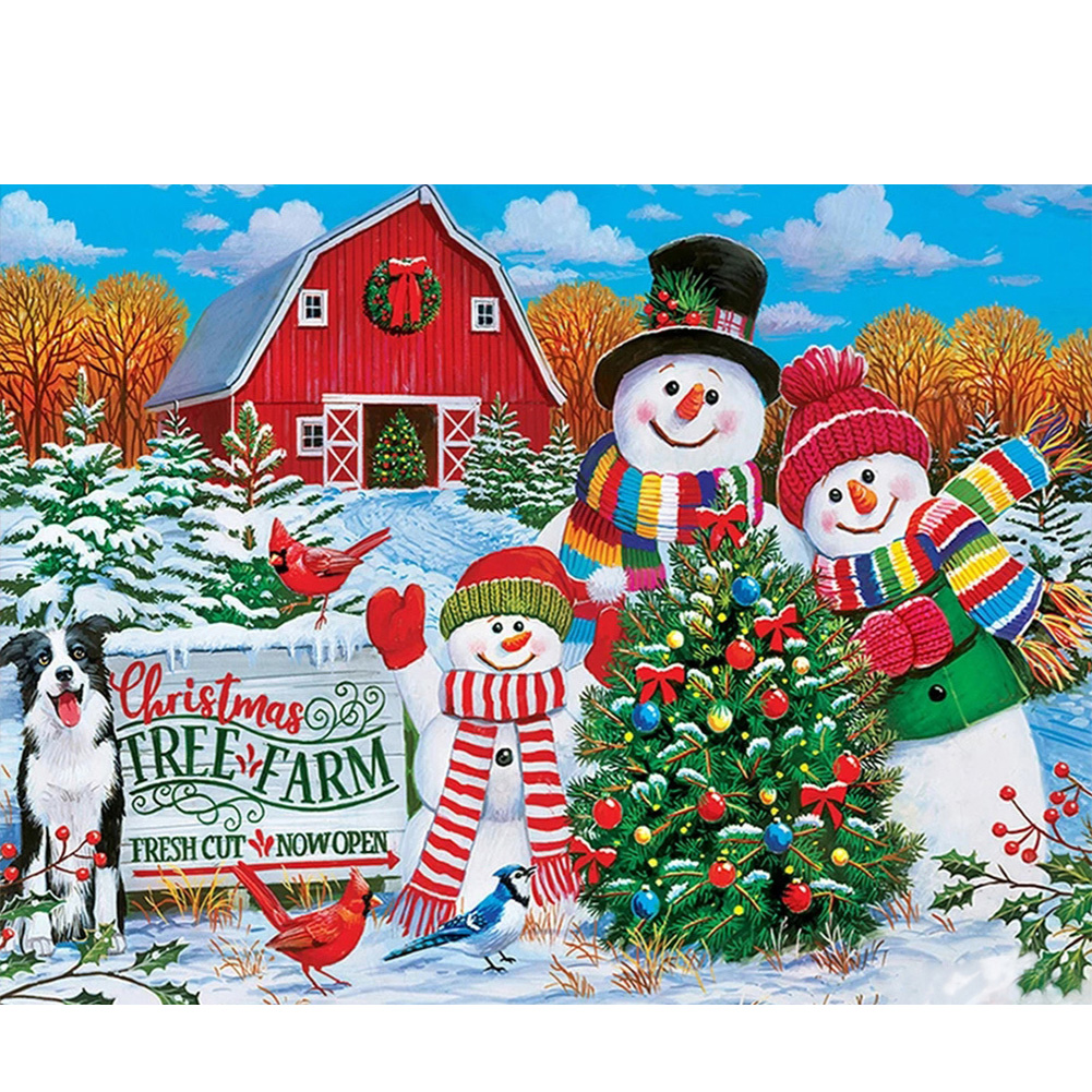 

Christmas Garden - Round Drill Diamond Painting - 50*40CM, 501 Original
