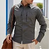 💥 70% OFF &ndash; Ends Tonight! Men's Quick Dry Long Sleeve Shirt - Breathable Workwear Style with Pockets, Suitable for Outdoor Leisure and Everyday Wear, Functional Pocket Design
