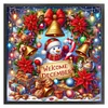 Snowman-14CT Stamped Cross Stitch 40*40cm/15.75*15.75in