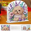 (US Only)Puppy Flower DIY Diamond Napkin Holder Set Unique Gift for Friends and Family