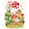 【Limited Stock Sale】Full Embroidery Cotton Thread 11CT Printed Girl and Tulips Cross Stitch 50x65cm tapestrymarket