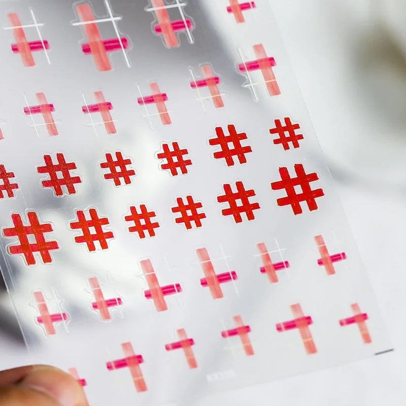 Churchf hop Style Grimace Black Style Stickers for Nails Butterfly Cartoon Animal Foil for Nails Sticker Art Decorations-Nail Inspo