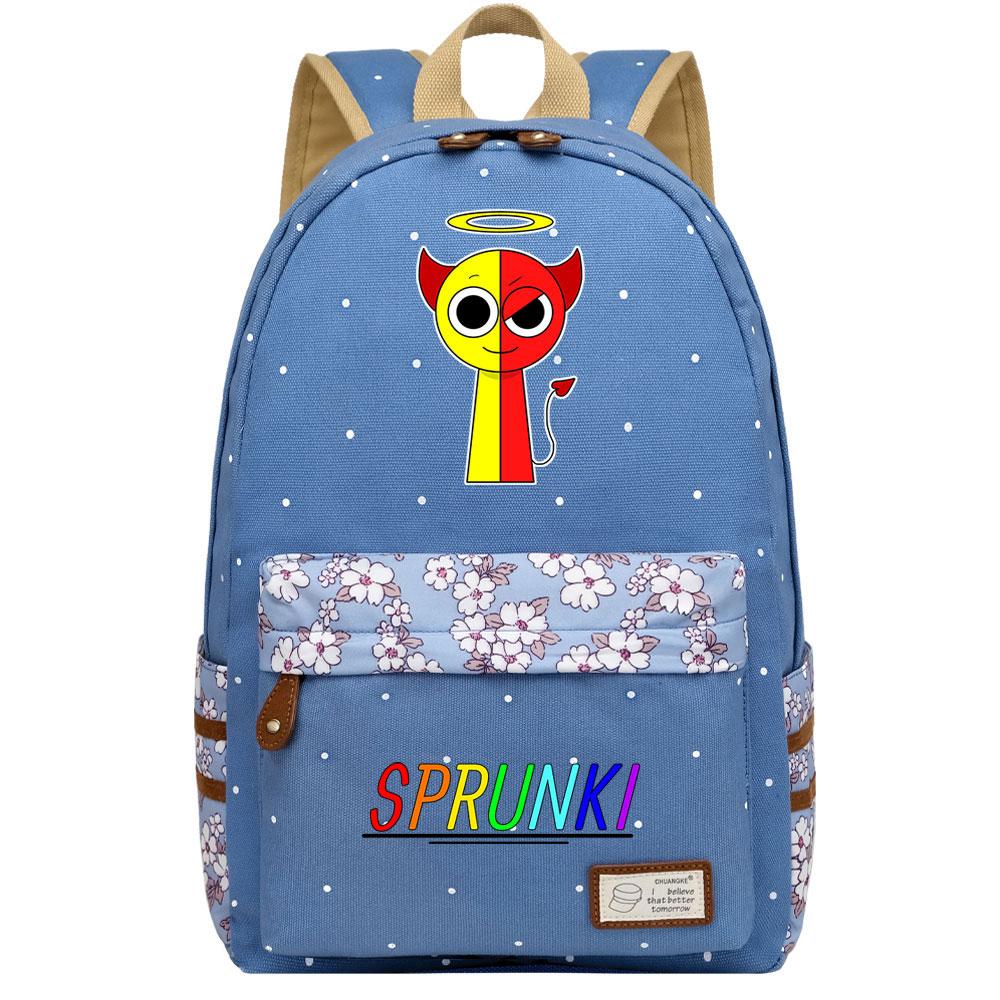 Mayoulove Sprunki Backpack Lightweight Durable Design for School and Outdoor Activities-Mayoulove