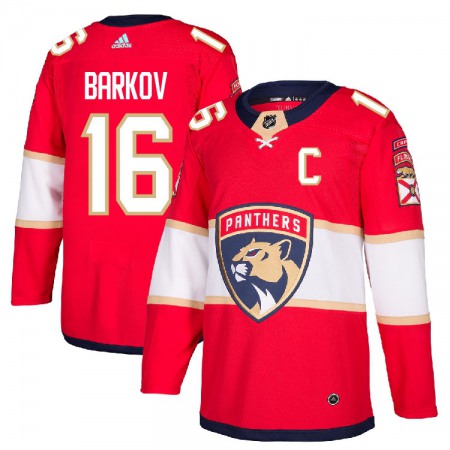 Men's  Florida Panthers #16 Aleksander Barkov Red Stitched NHL Jersey