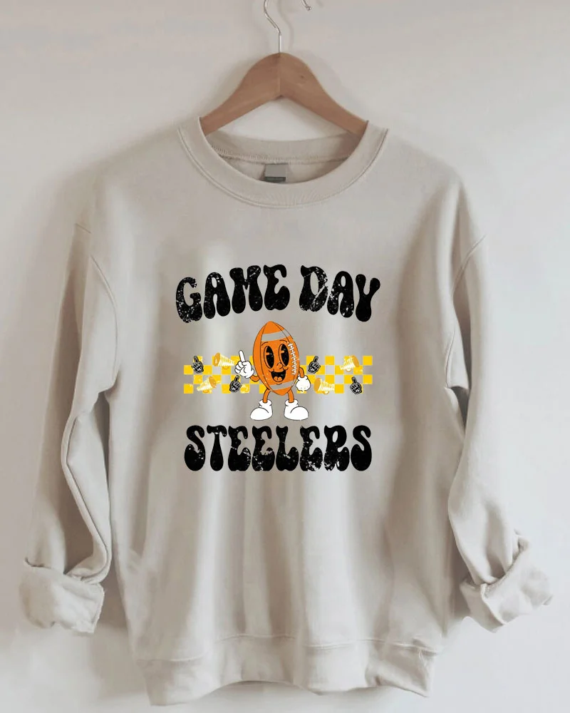 Game Day Steelers Football Sweatshirt