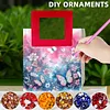 DIY Diamond Art Painting Handbag with Square Handle Diamond Painting Shopping Tote Bags Kits Multi Purpose Diamonds Paintings Creative Handbags for Women Girl Art Craft Gift