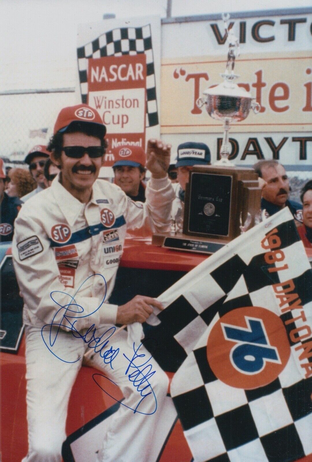 Richard Petty Hand Signed 12x8 Photo Poster painting Nascar Autograph 3