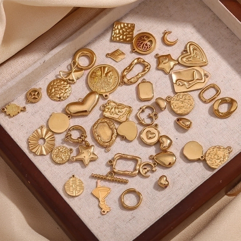 1 Piece 304 Stainless Steel 14K Gold Plated Geometric Jewelry Accessories Pendant