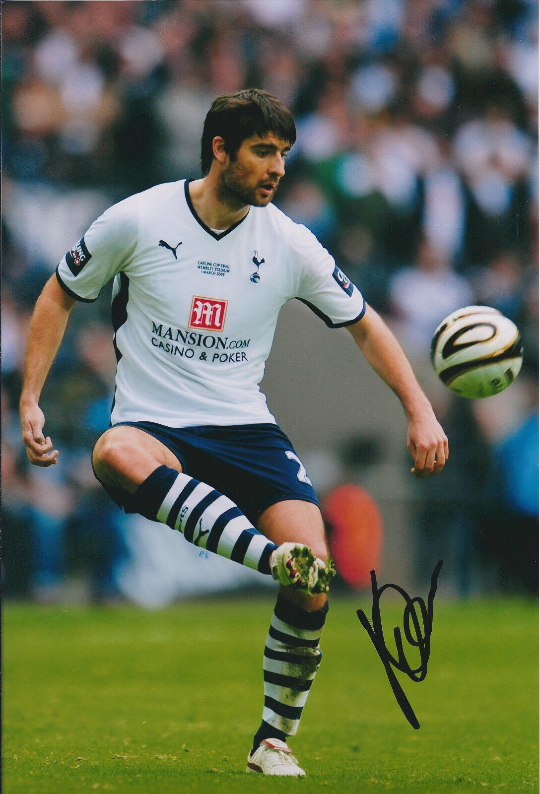 Vedran CORLUKA Signed Autograph 12x8 Photo Poster painting AFTAL COA Spurs CROATIA Genuine