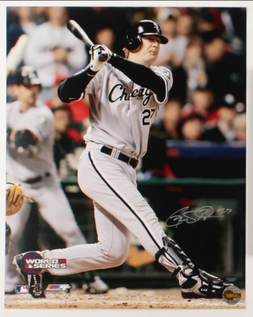 Geoff Blum Signed Chicago White Sox 16x20 Photo Poster painting (Schwartz COA) MLB