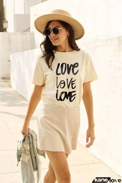 Simply Love Full Size LOVE Short Sleeve T-Shirt