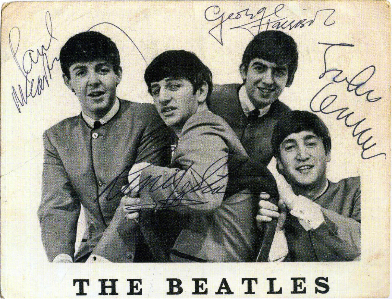 THE BEATLES Signed Photo Poster paintinggraph - Rock & Pop Group - preprint