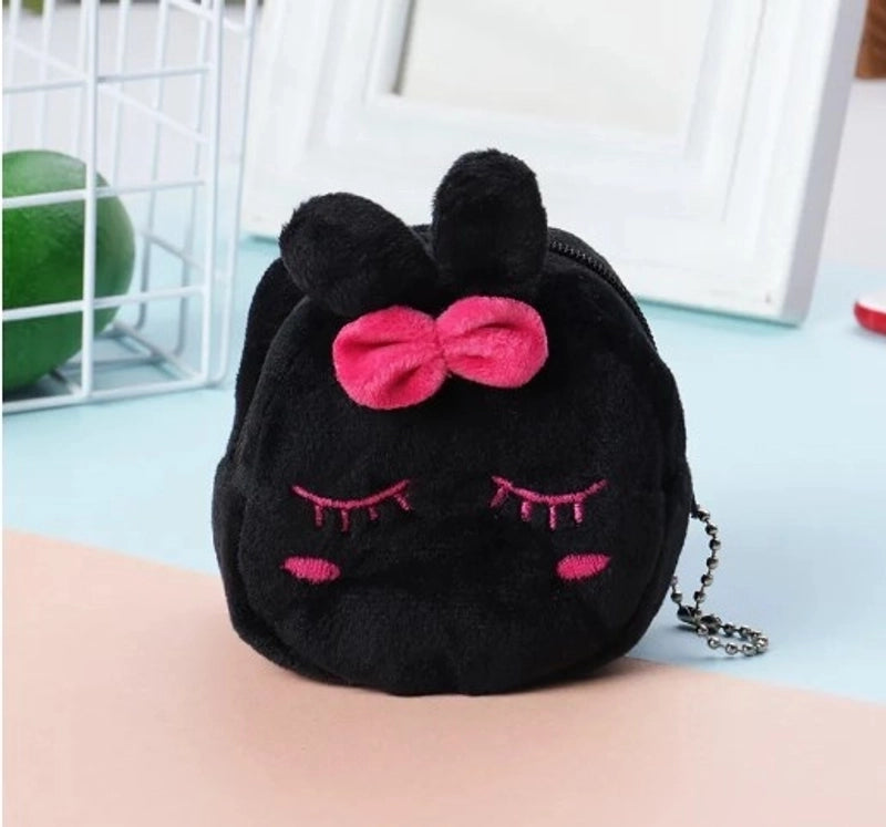 Cute Small Three-dimensional Cartoon Zipper Plush Change Purse