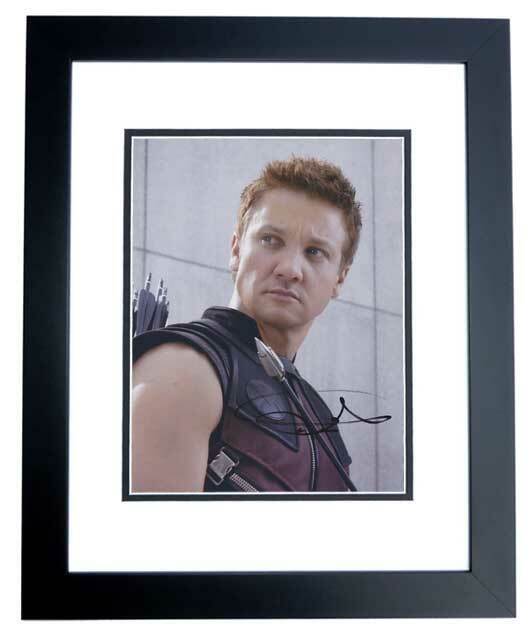 Jeremy Renner Signed - Autographed AVENGERS 8x10 inch Photo Poster painting - FRAMED