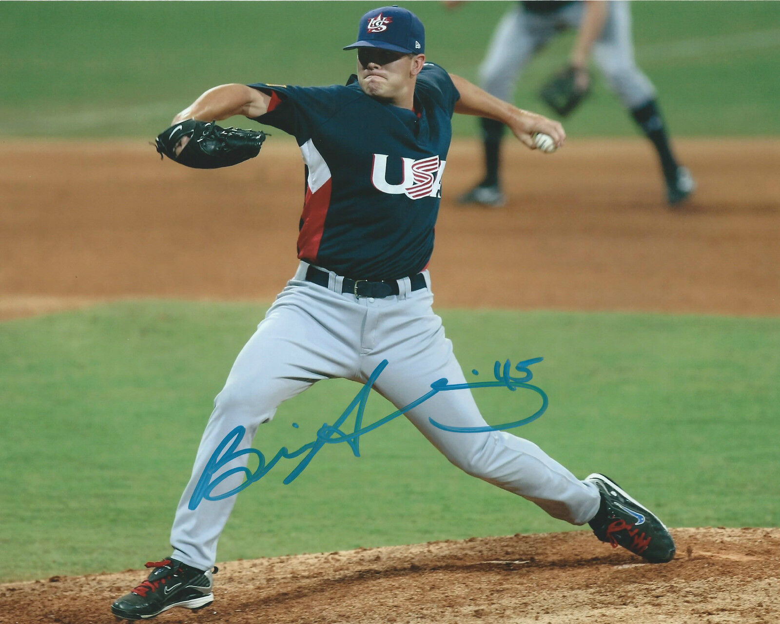 Brian Duensing *MINNESOTA TWINS* Signed Autographed 8x10 Photo Poster painting BD2 COA GFA