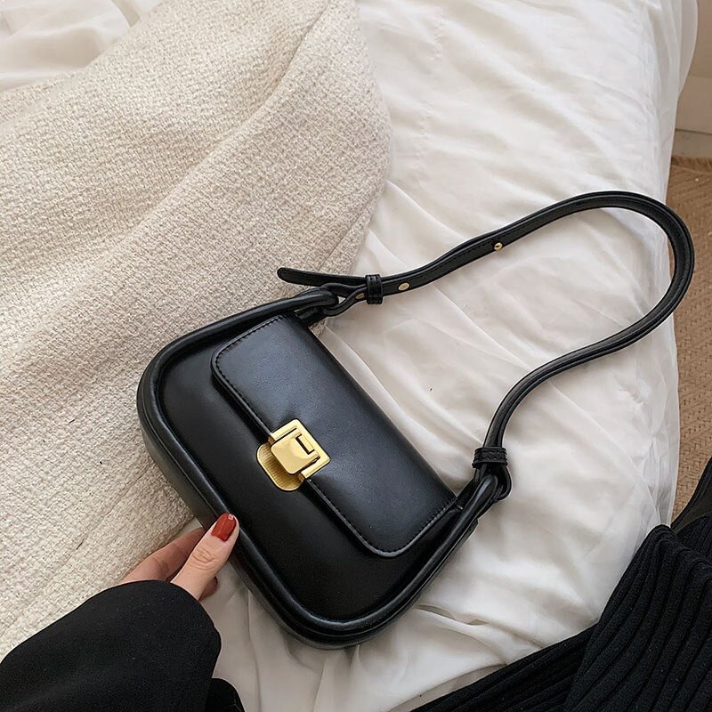 էѧӧܧ Luxury Brand Small Leather Crossbody Bags Long Belt Design Female Shoulder Purses Handbags In Trendy Underarm Bag