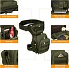Taktisch Beintasche Milit&auml;r Beinbeutel MOLLE H&uuml;fttasche Sport Tactical Leg Bag Armee Beintaschen Wasserabweisend G&uuml;rteltasche Werkzeugtasche Tasche f&uuml;r Bein Herren Damen Motorrad Wandern Outdoor