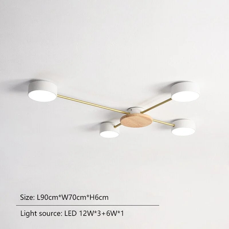 Modern Minimalist LED Ceiling Lighting for Living Room Round Creative Home Decor Macaron Hanging Lamp Interior Kitchen Fixtures